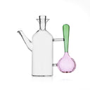Vegetables Koleksiyonu Taze Soğan Figürlü Saplı Cam Yağ Şişesi (500Ml)
