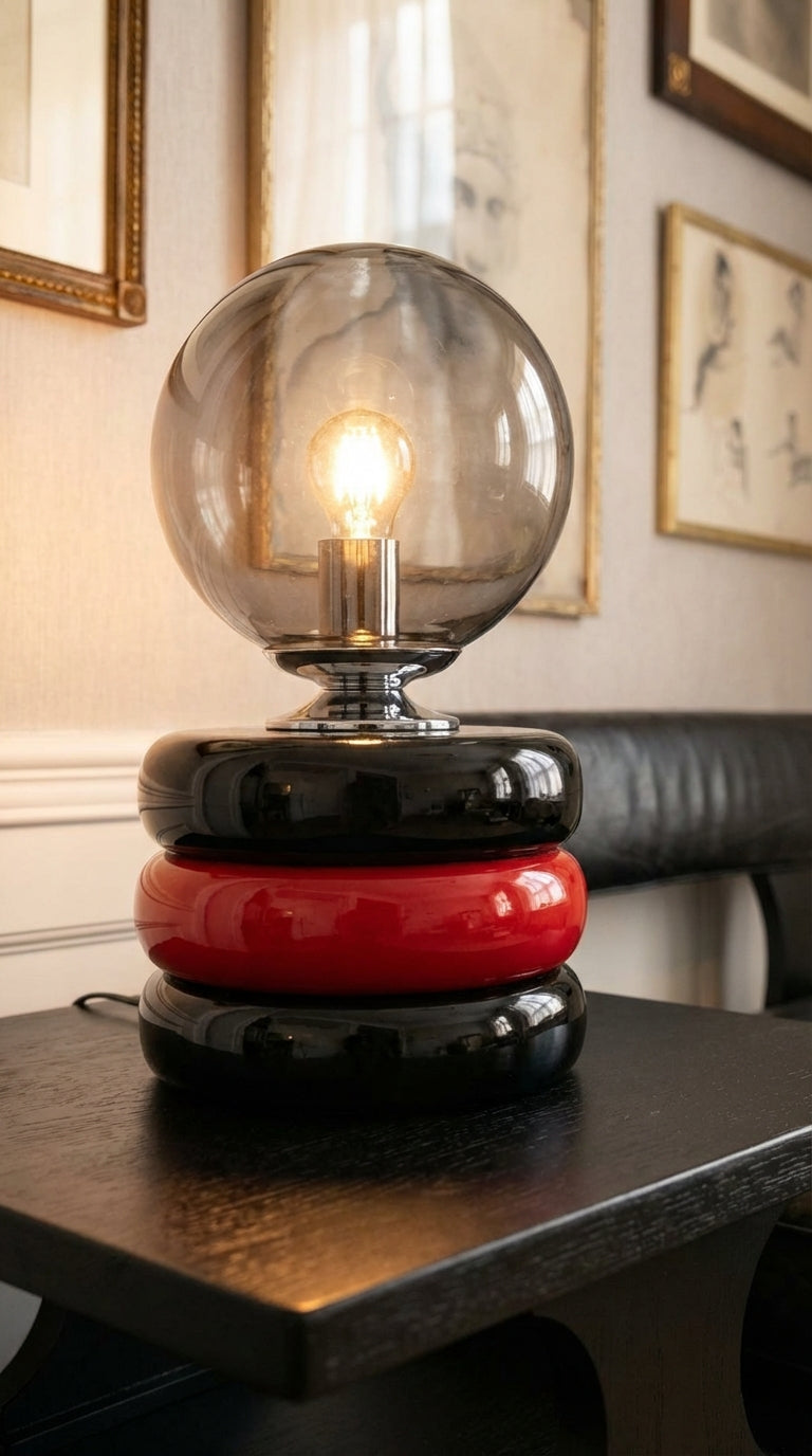 Red & Black Masa Lambası - Lumos Series