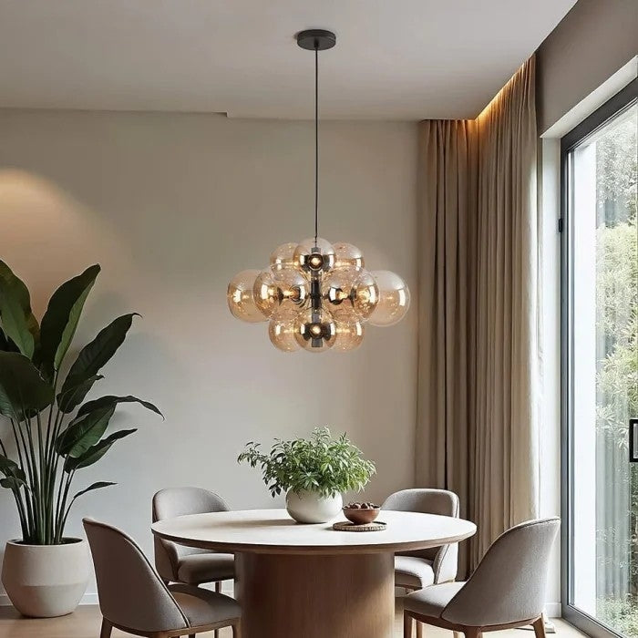 12'li Cam Sarkıt Avize Aydınlatma 5