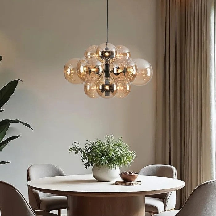 12'li Cam Sarkıt Avize Aydınlatma 5