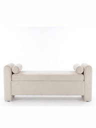 Carrara Bench-Bank-Semya Home-Ekru-NowShopFun