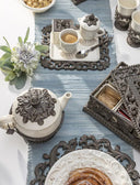 Acanthus Krem Rengi Seramik Çaydanlık