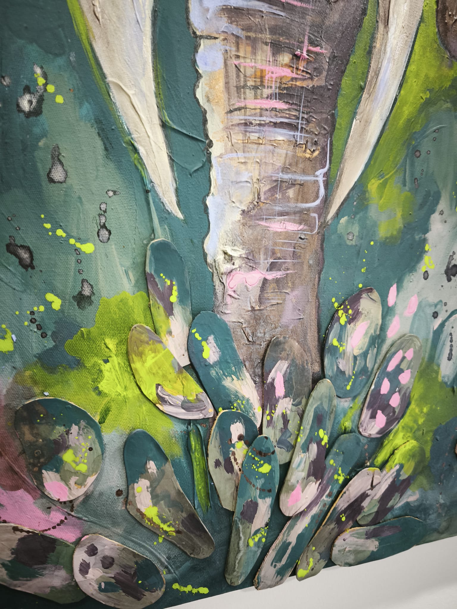 Abstract Elephant Tablo