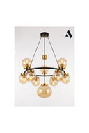 Celestra 9'lu Bal Camlı Modern Salon Avizesi