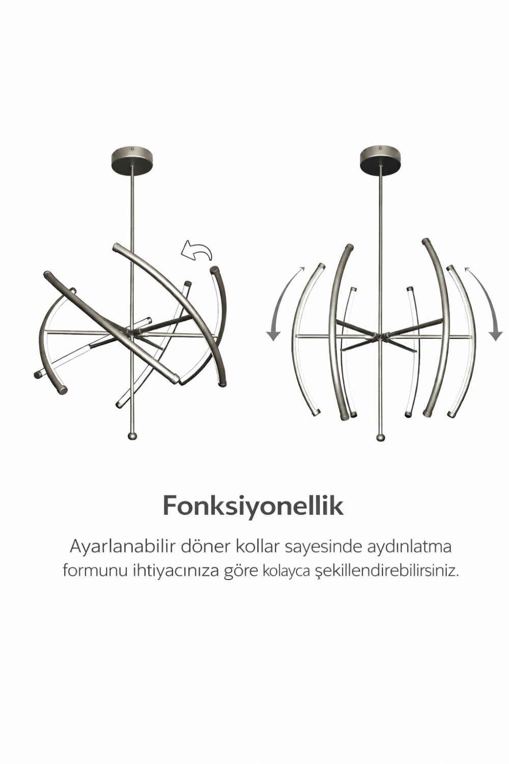 Bush Plus Sarkıt Led Avize