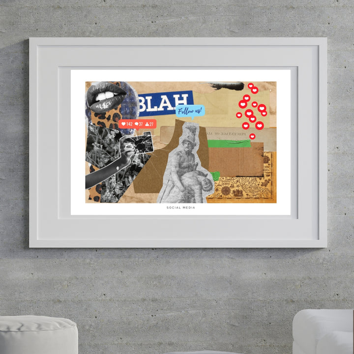 Social Media Art Print Tasarım Poster