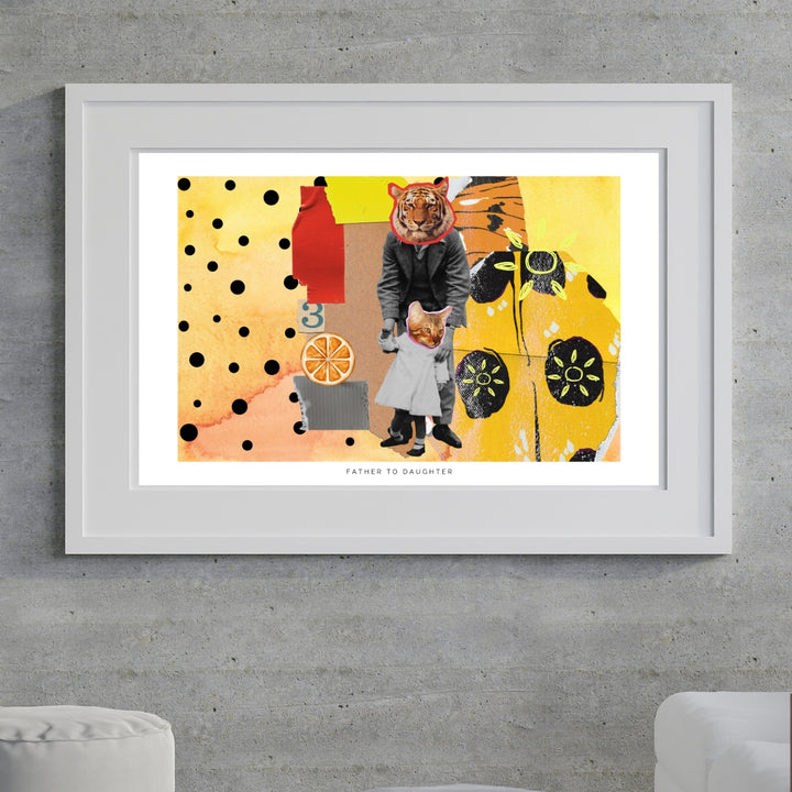 Father To Daughter Art Print Tasarım Poster