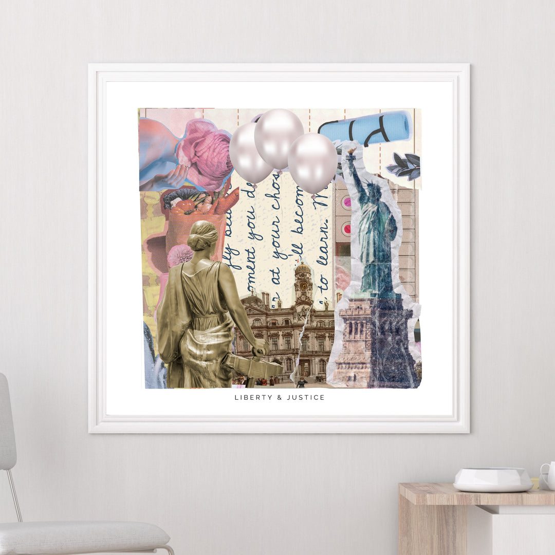 Liberty & Justice Art Print Tasarım Poster