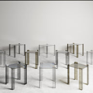 De Stijl Cam Yan sehpa - Küçük, bronz