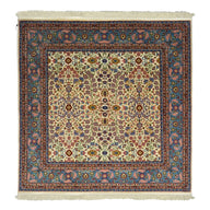 Yedi Dağın Çiçeği El Dokuma Kare Hereke Halısı 170x170 Cm