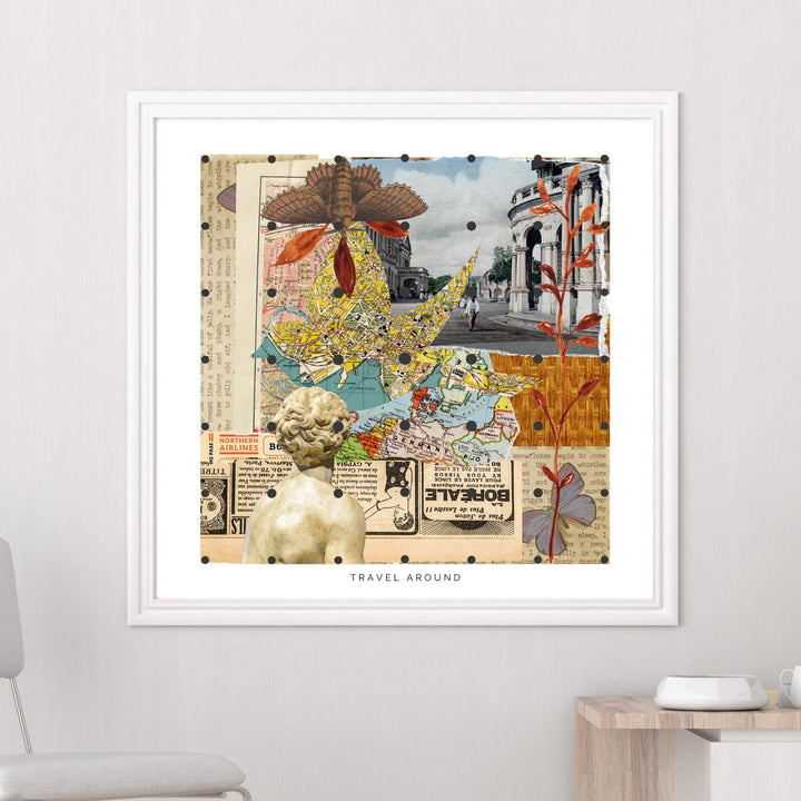 Travel Around Art Print Tasarım Poster