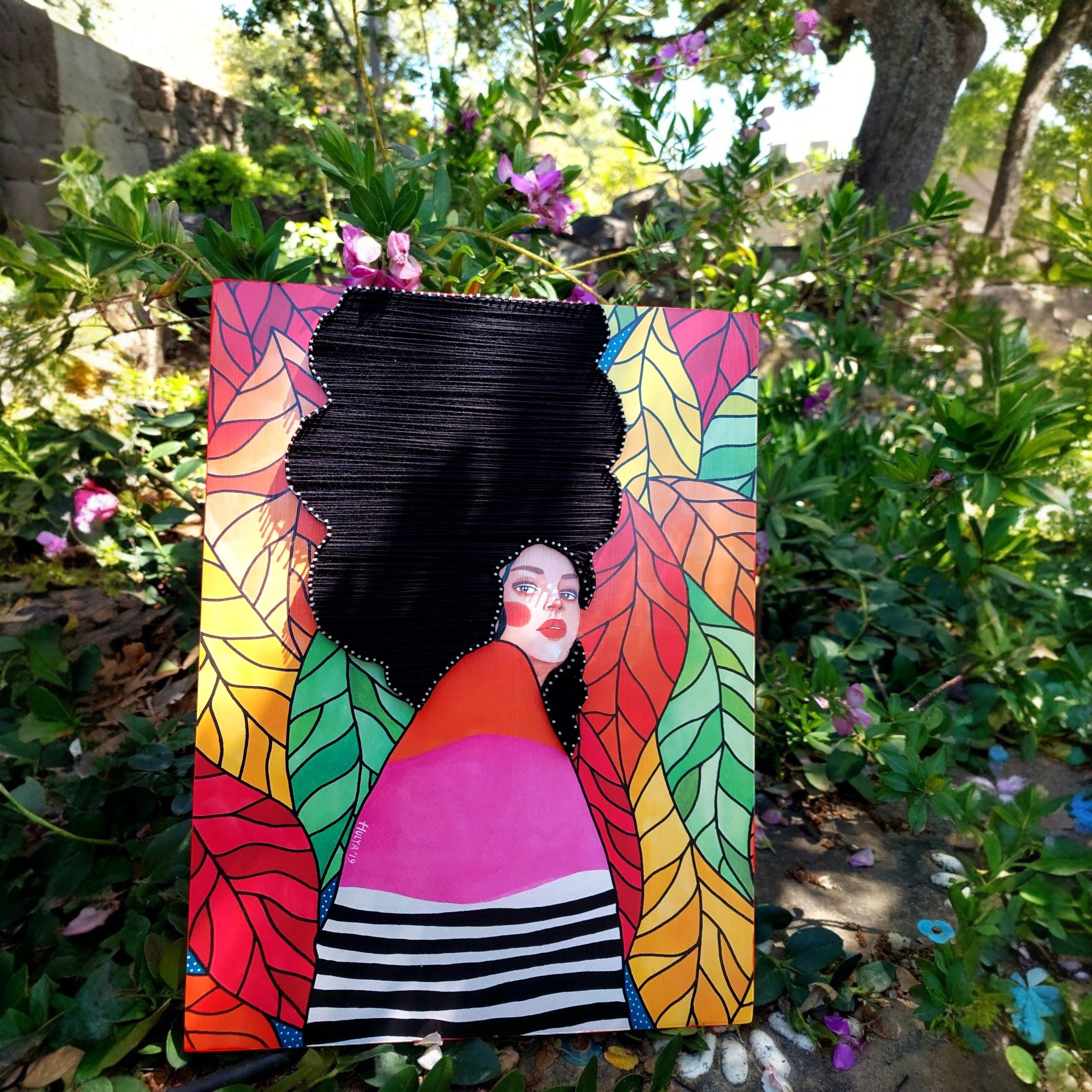 String Art Tablo - I am in the moment