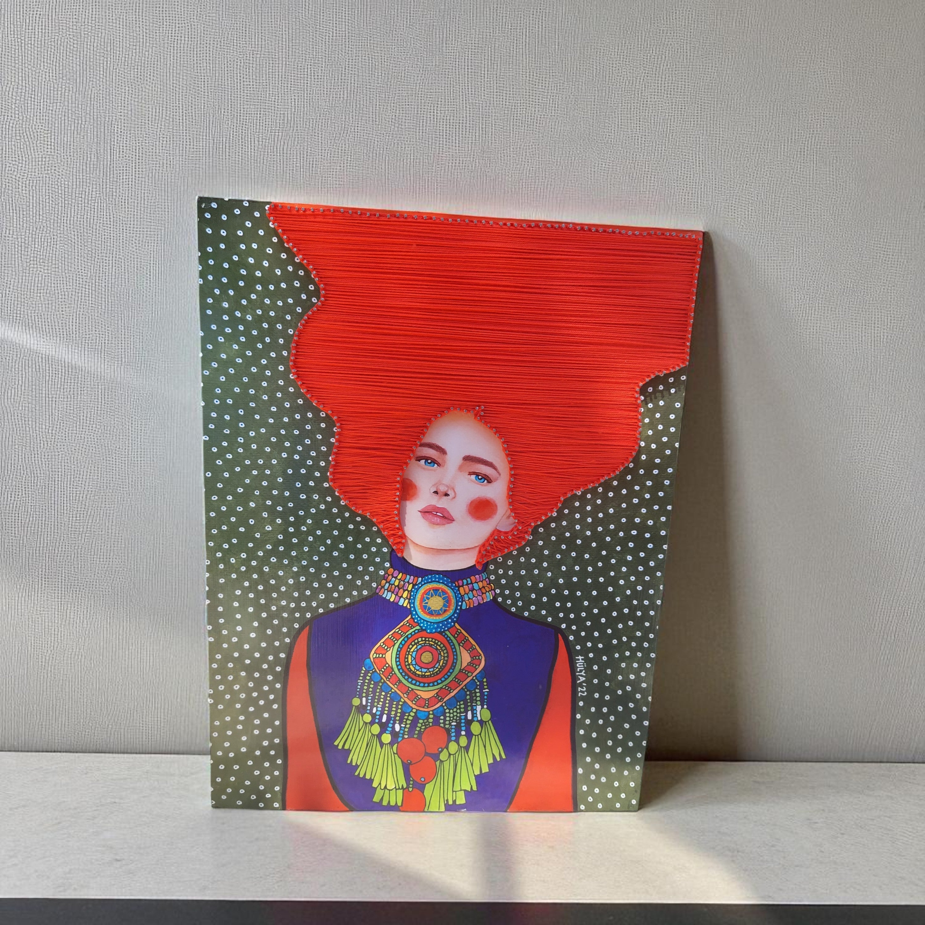 String Art Tablo - I know my eyes already like you