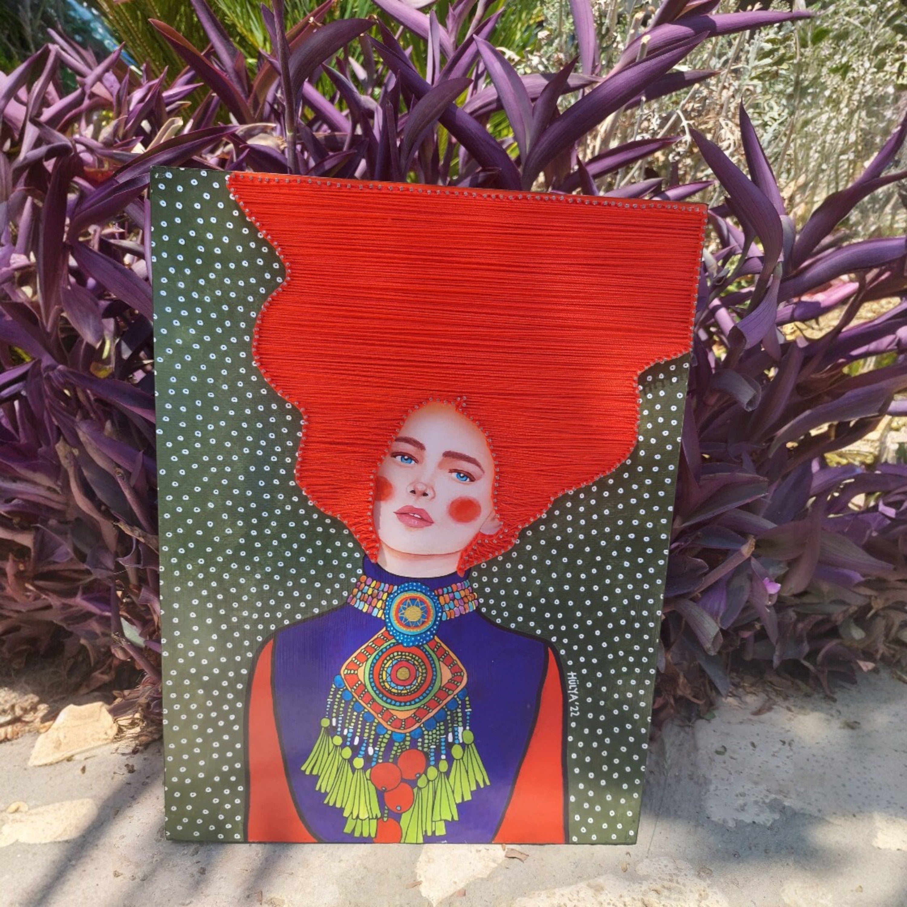 String Art Tablo - I know my eyes already like you