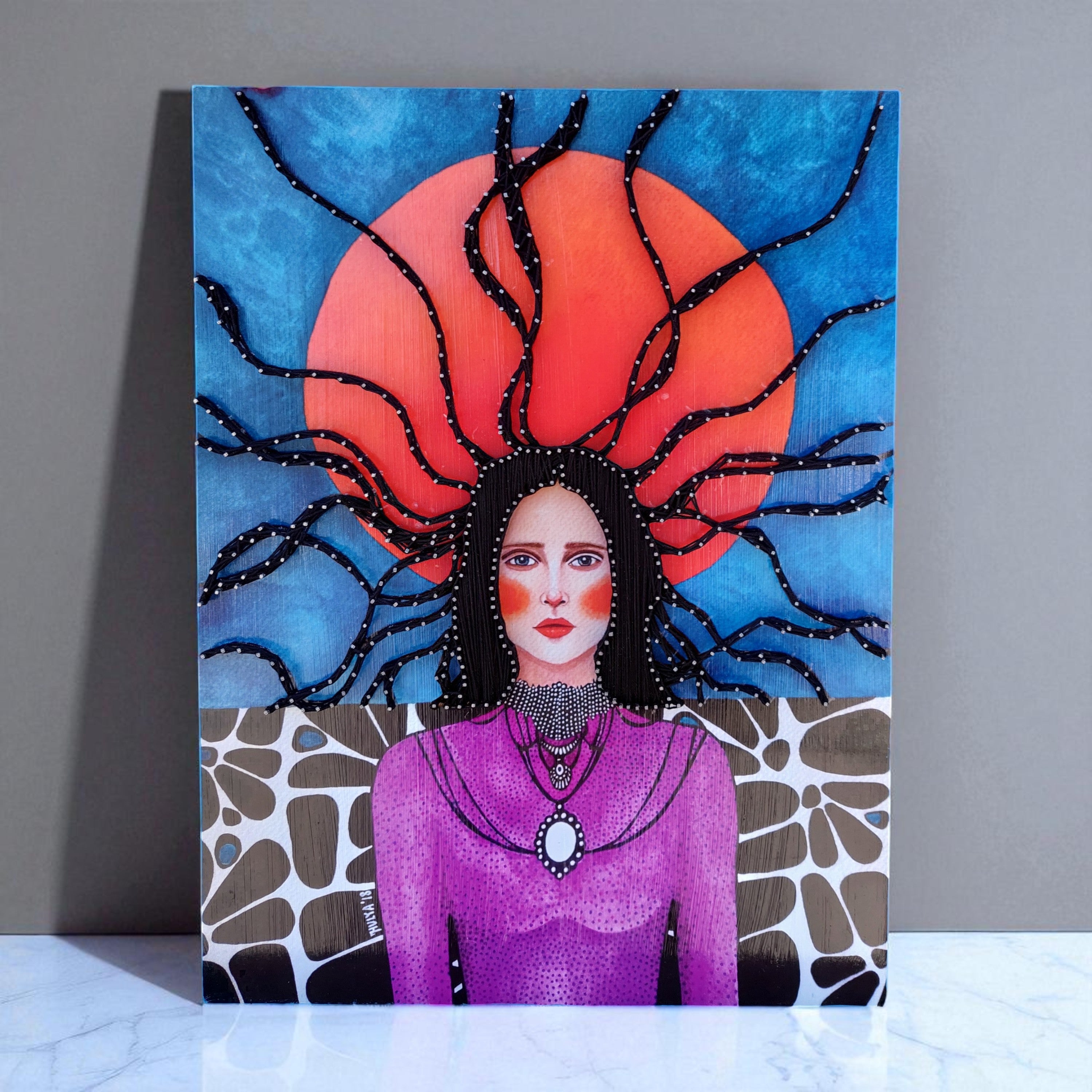 String Art Tablo - It happened quiet