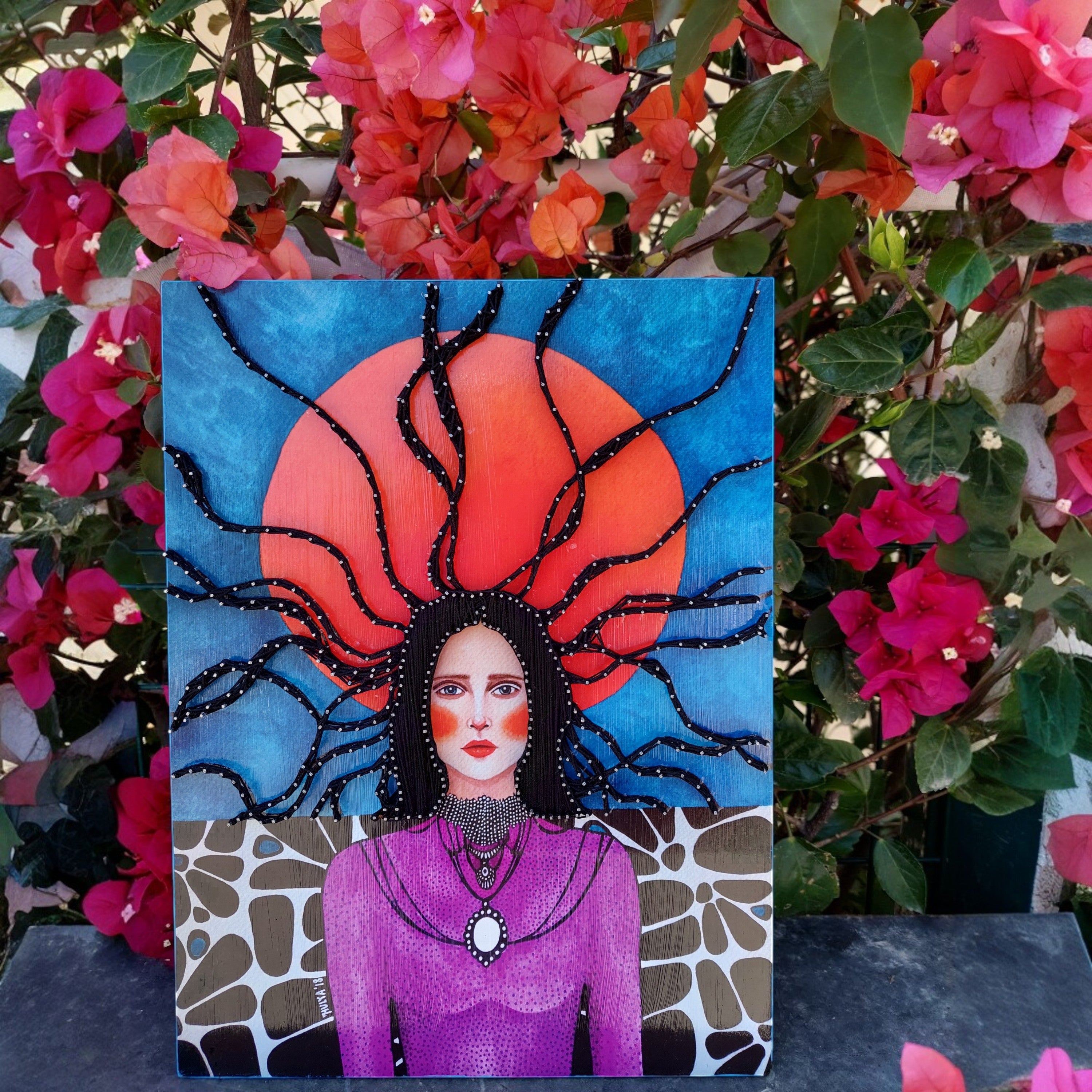 String Art Tablo - It happened quiet