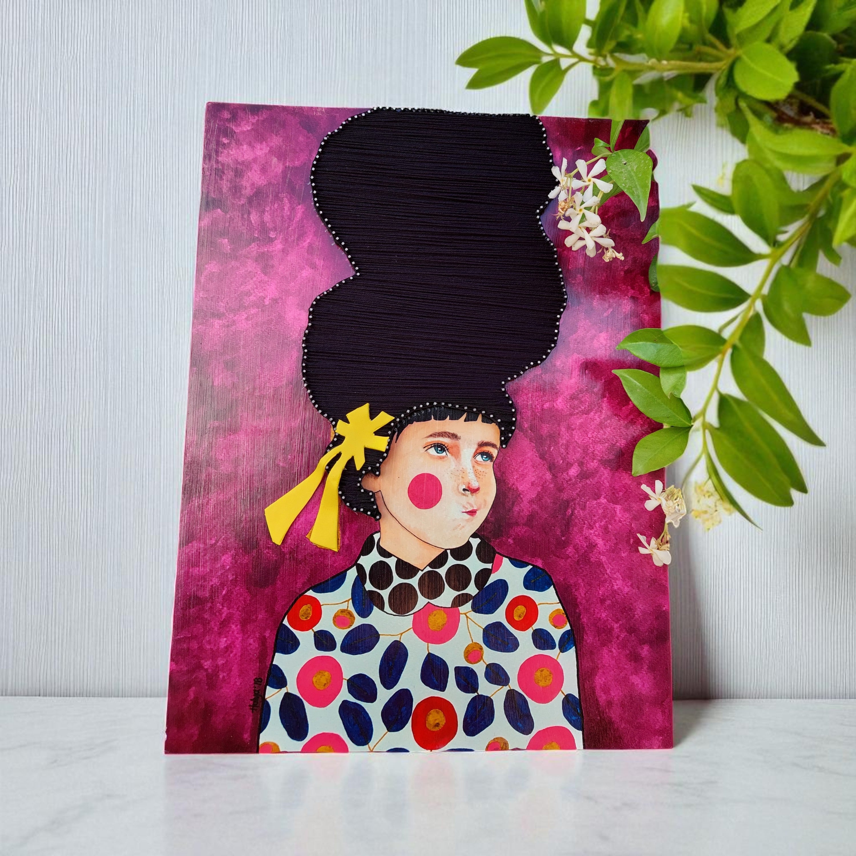 String Art Tablo - Modern beauty