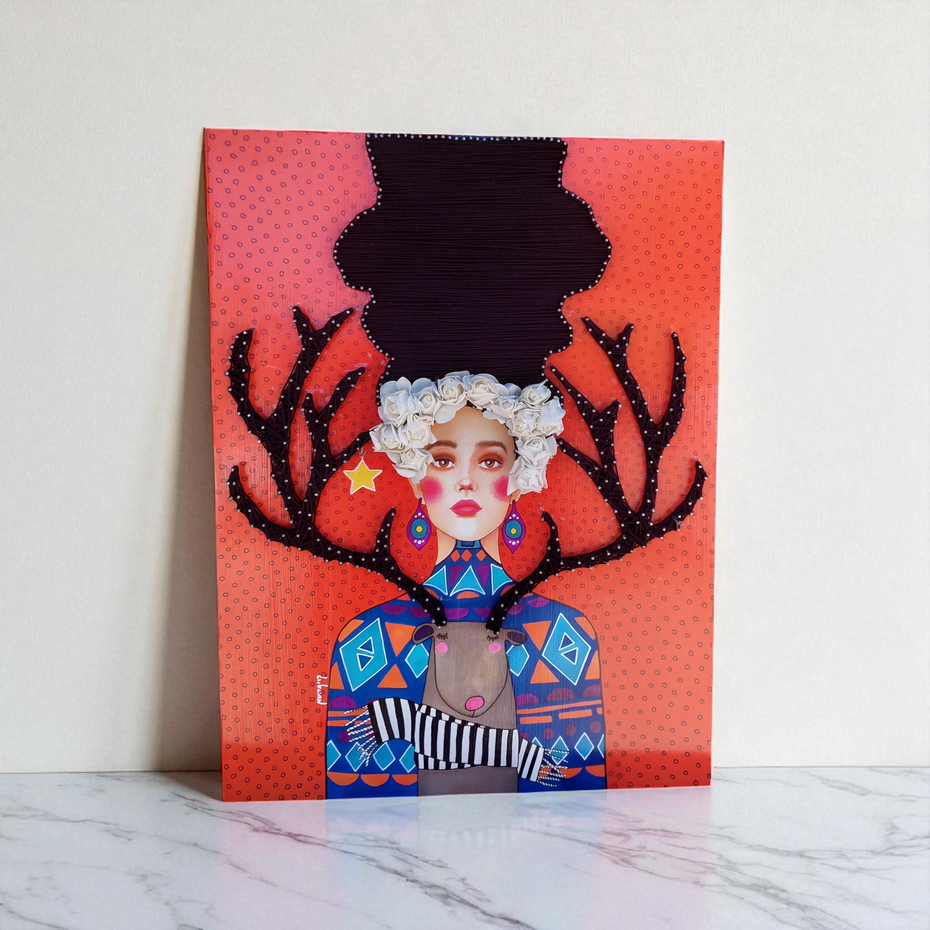 String Art Tablo - The Beautiful Lie