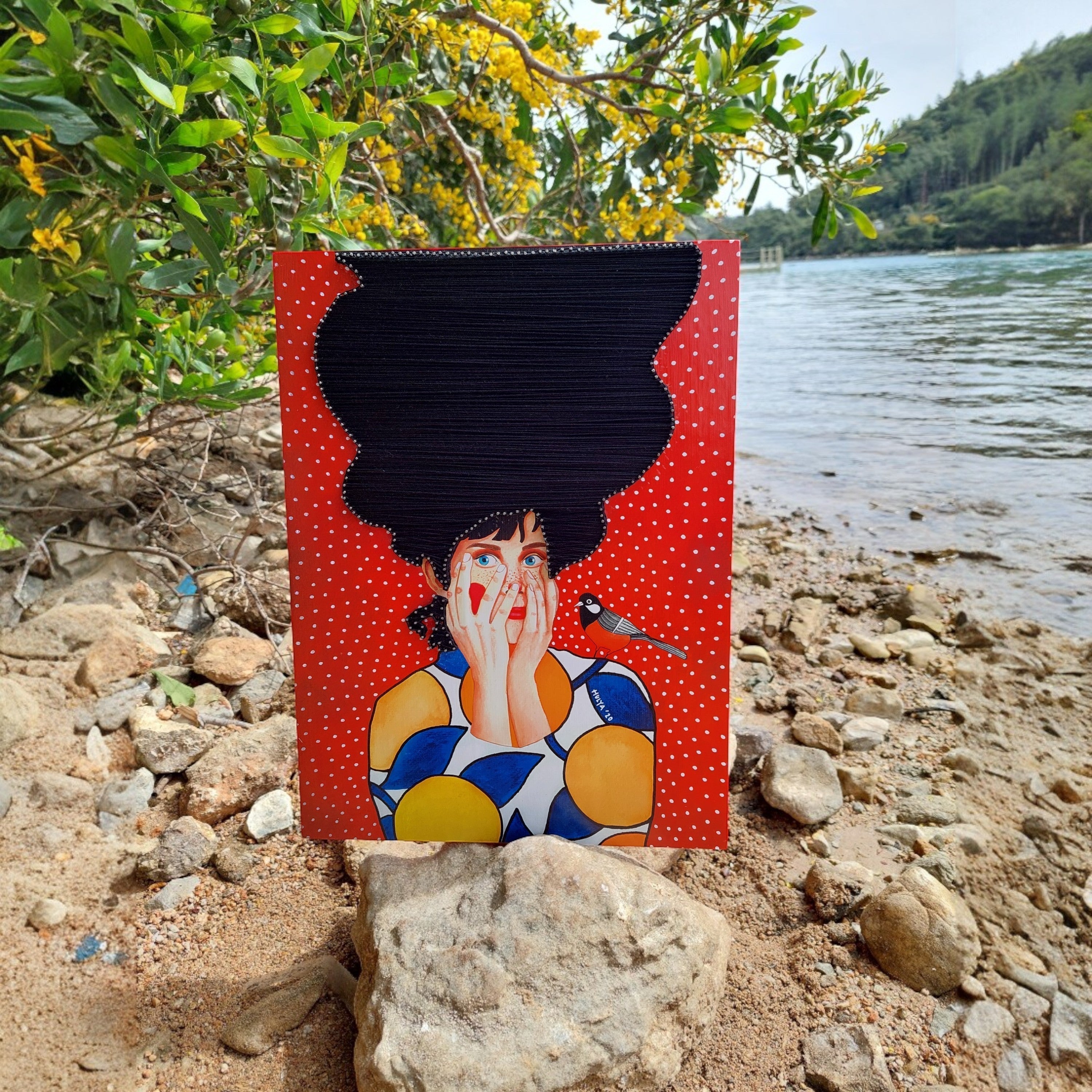 String Art Tablo - To be invisible