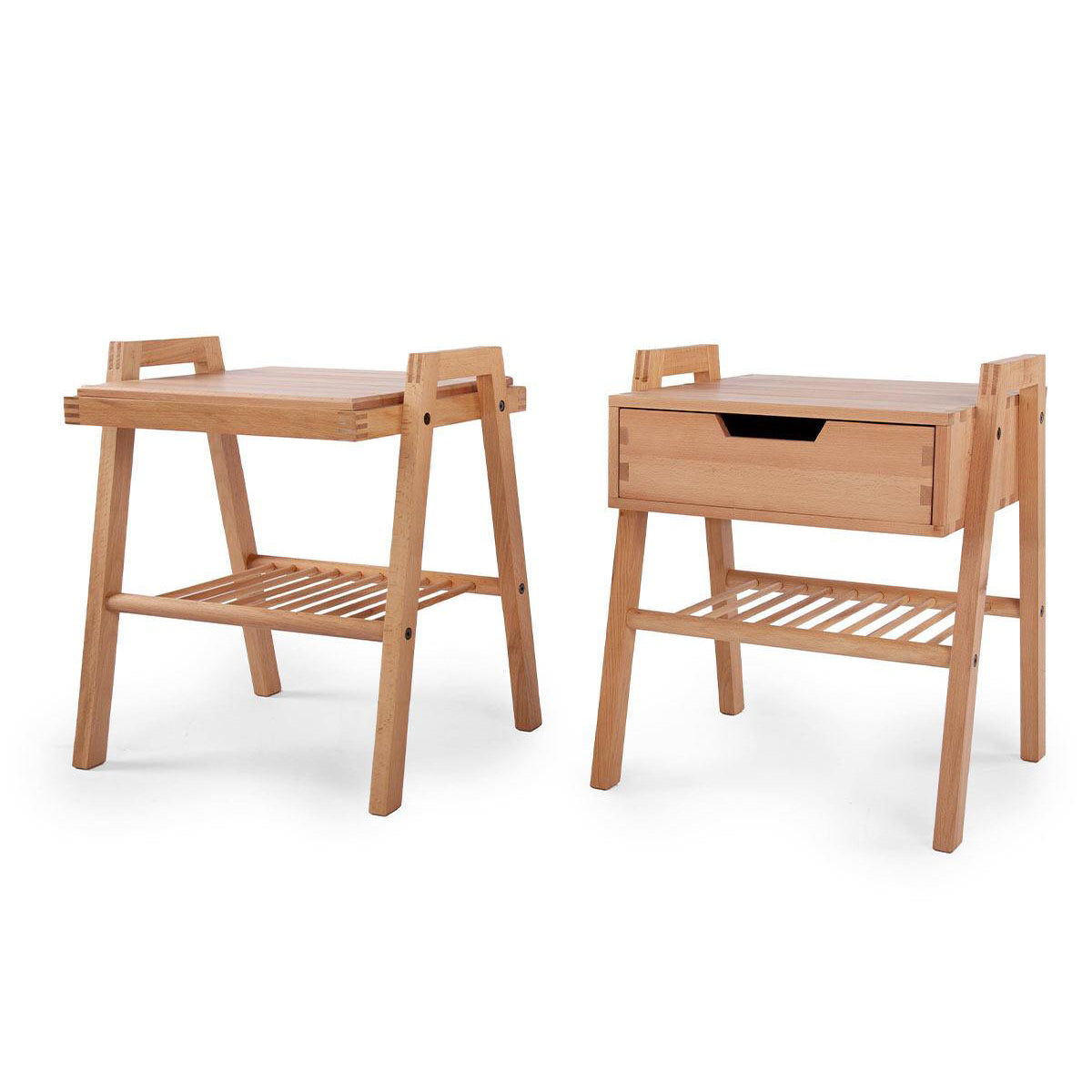 Ori Masif Kayın  Yan Sehpa