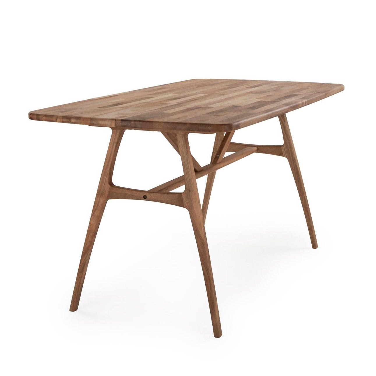 6 Kişilik Slim Masif Ceviz Masa