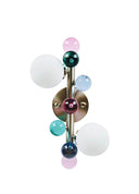 Bubble Lamp Soft Fırçalanmış Mat Gold Metal Opak Aplik