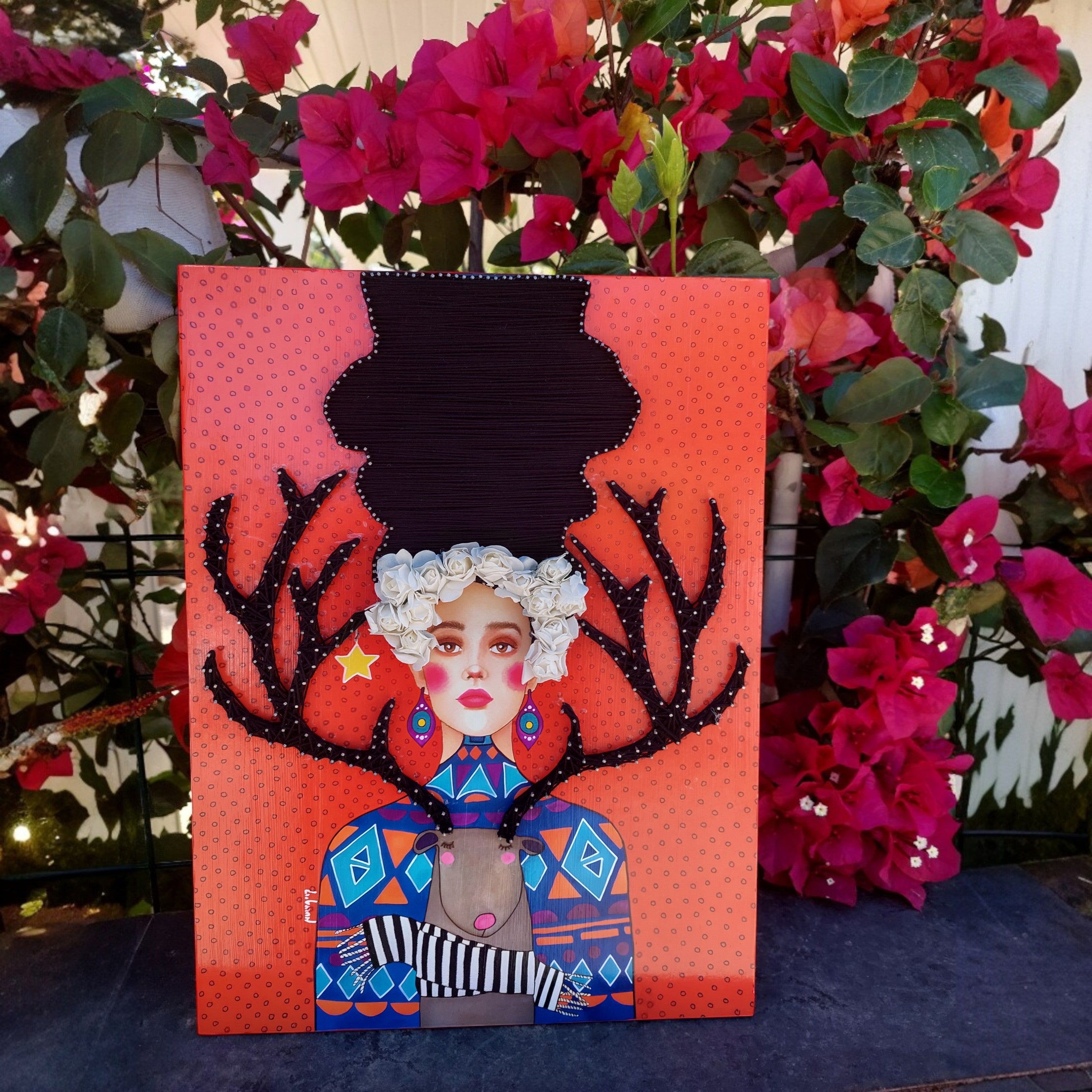 String Art Painting - The beautiful lie