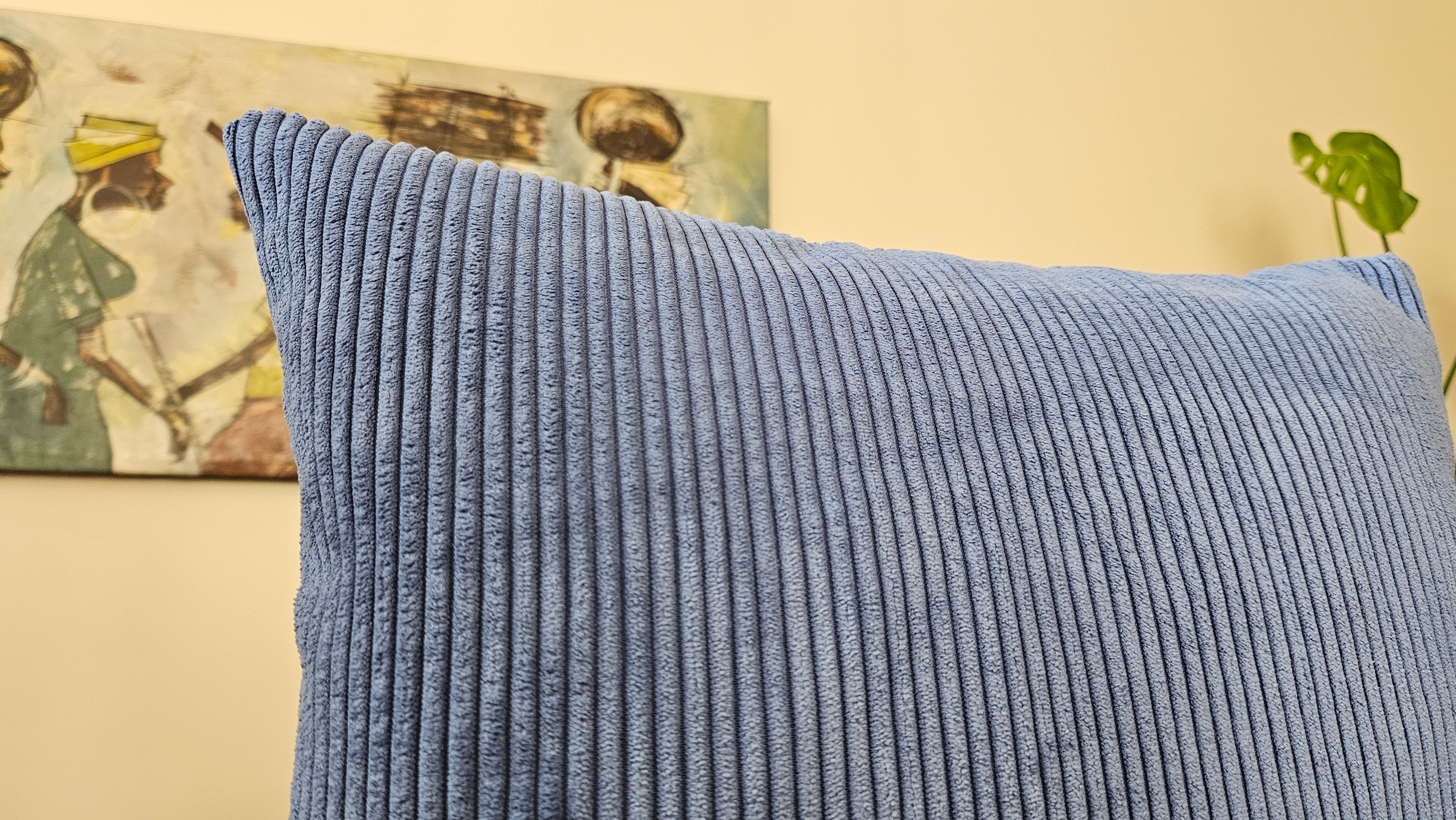 Light Blue Corduroy Pillowcase