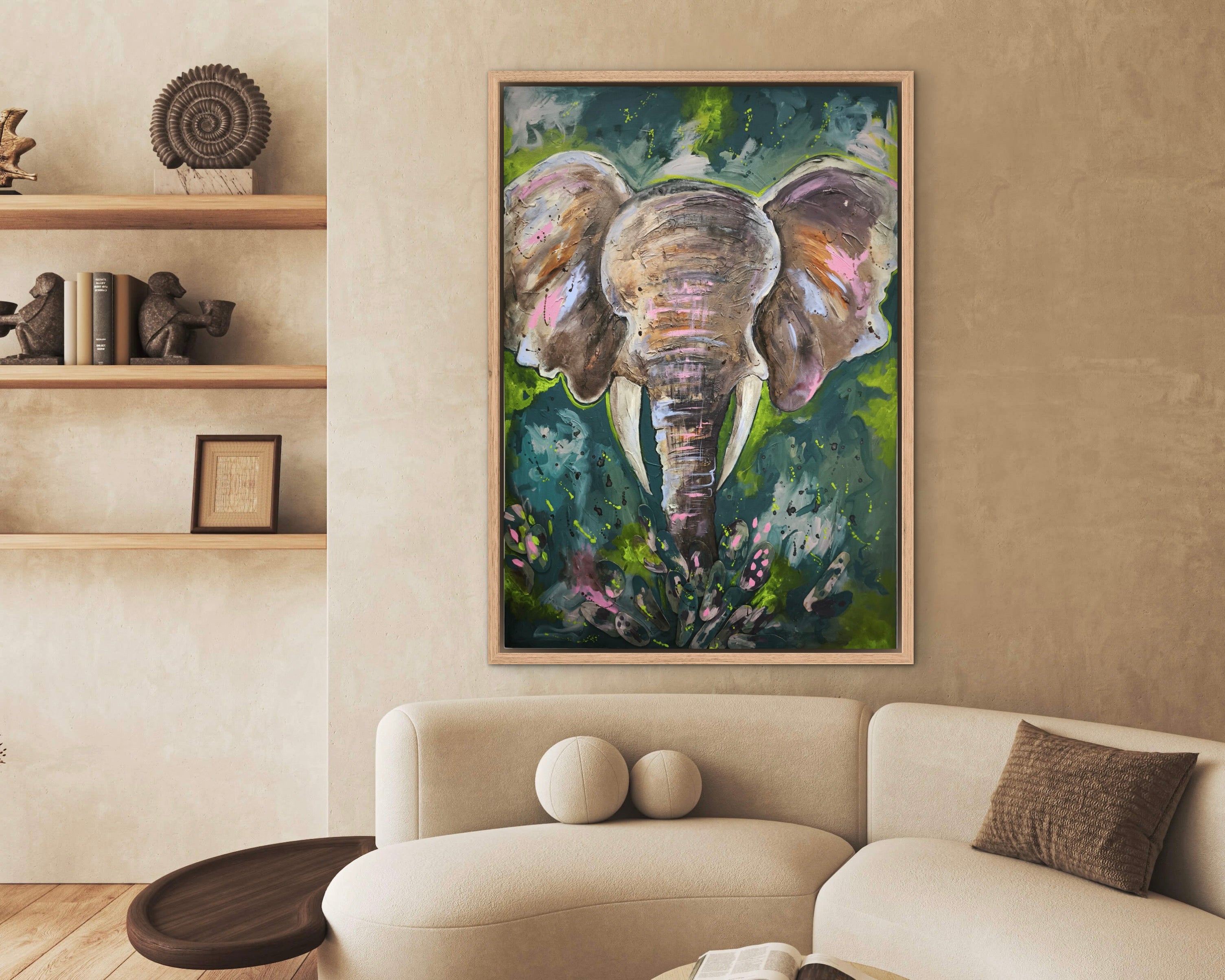 Abstract Elephant Tablo