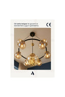 Celestra 9'lu Bal Camlı Modern Salon Avizesi