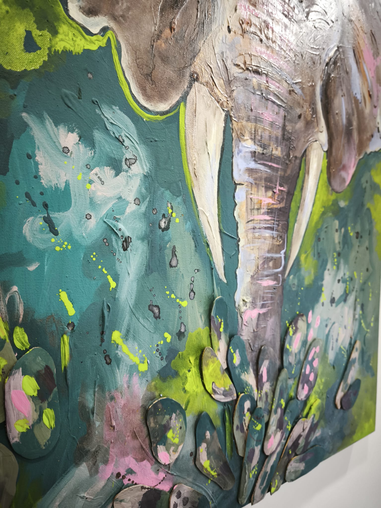 Abstract Elephant Tablo