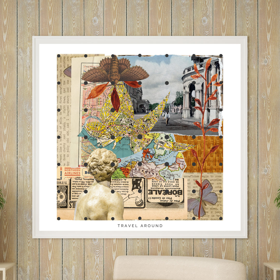 Travel Around Art Print Tasarım Poster