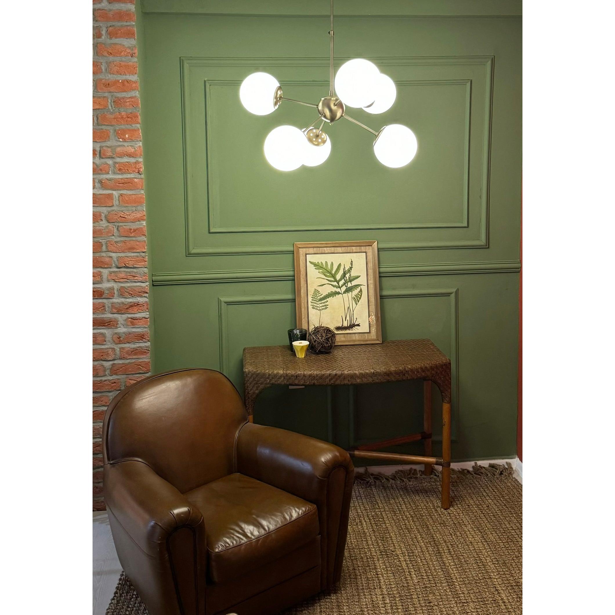 Hexagon Pirinç Avize