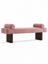 Milano Bench-Bank-Semya Home-Pembe-NowShopFun