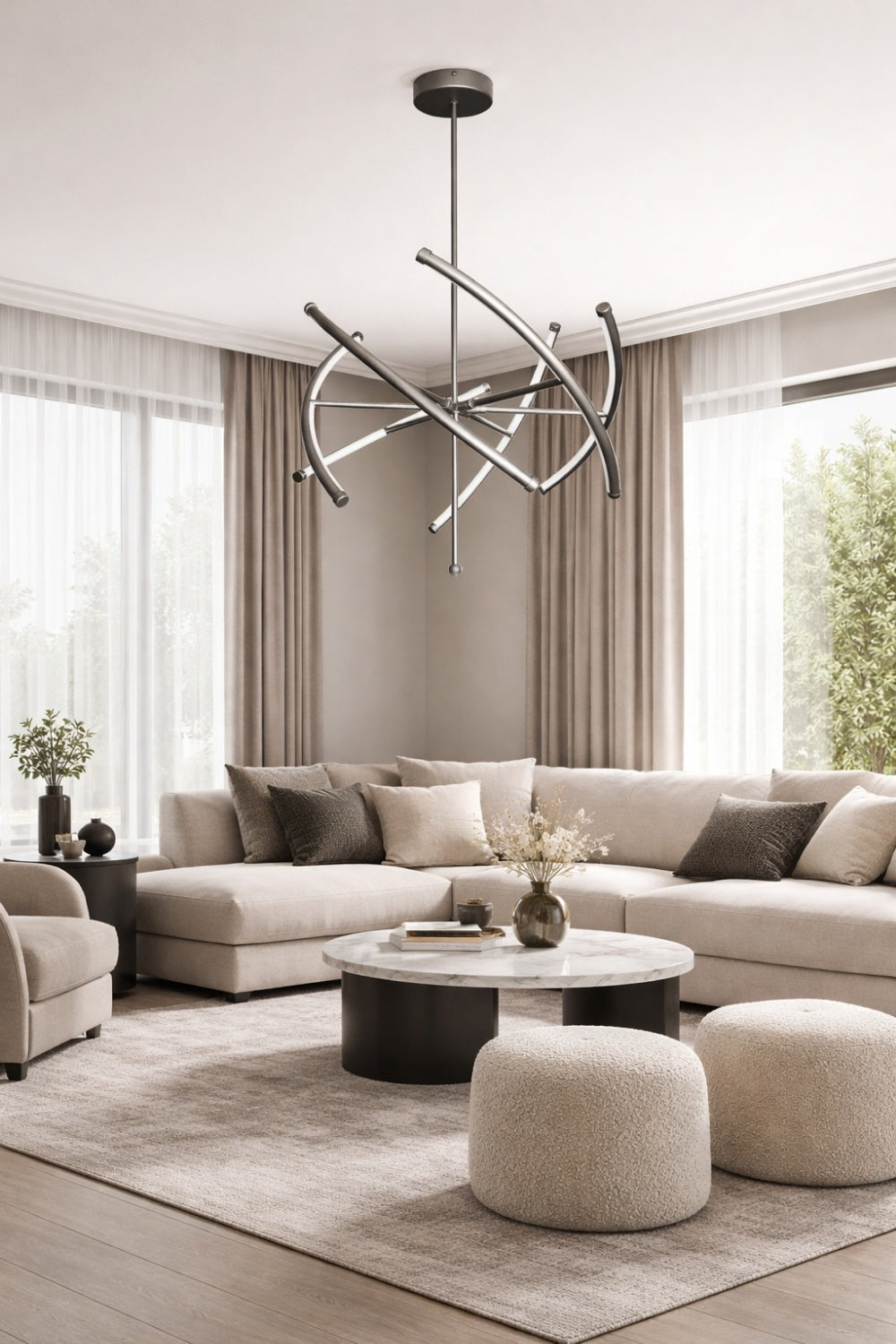 Bush Plus Sarkıt Led Avize