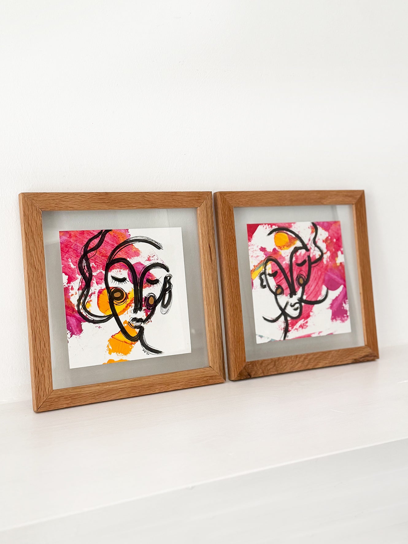 2li Ahşap Çerçeveli Resim | Orijinal İmzalı - 04