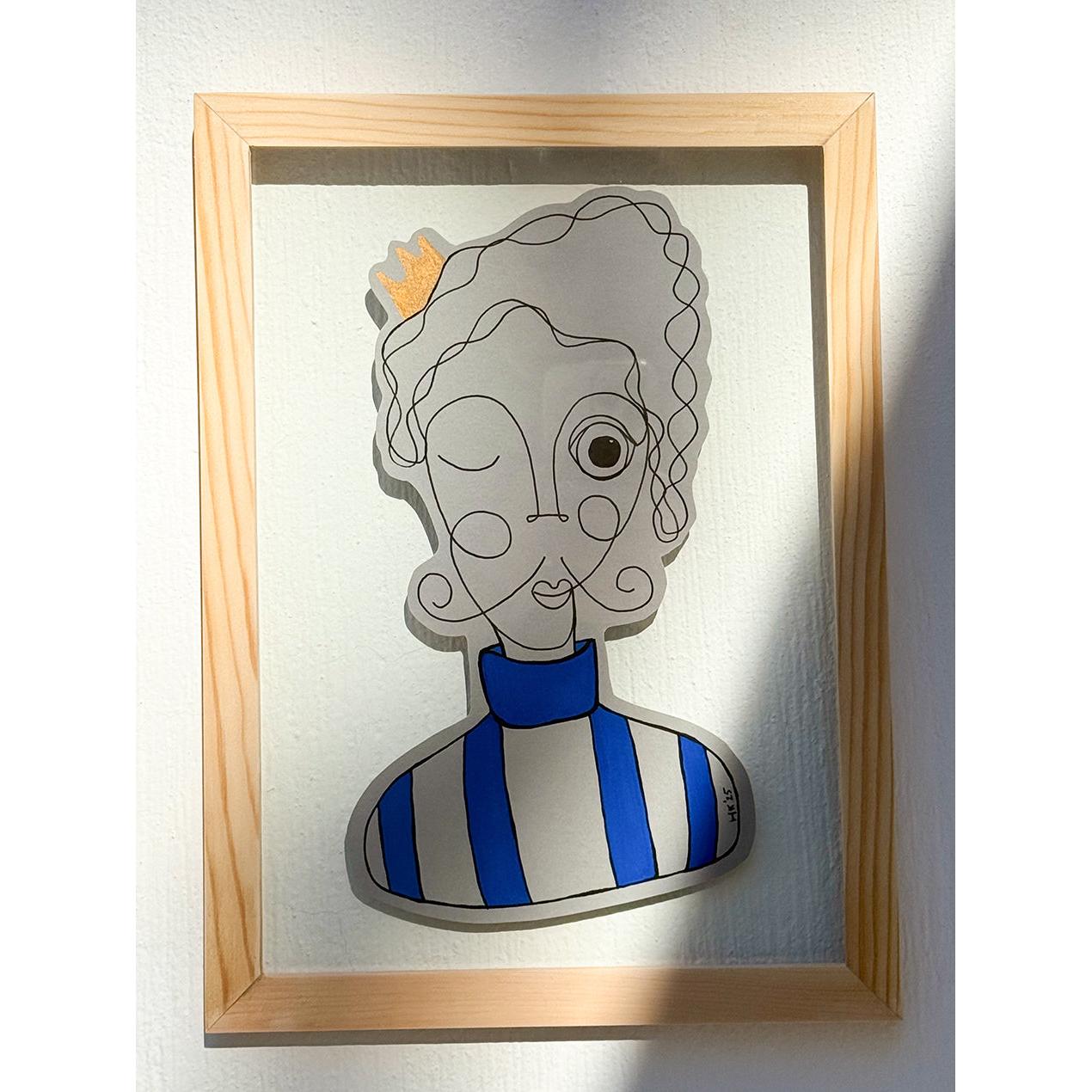 2li Ahşap Çerçeveli Resim | Orijinal İMzalı - 54