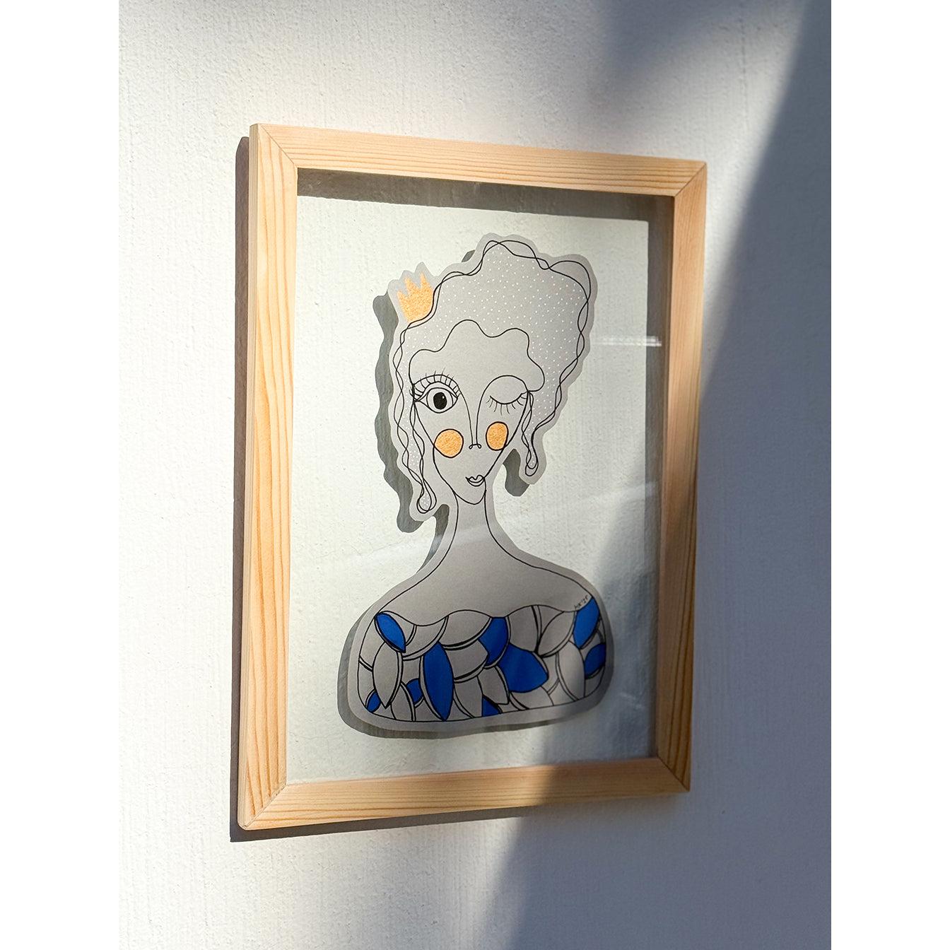 2li Ahşap Çerçeveli Resim | Orijinal İMzalı - 54