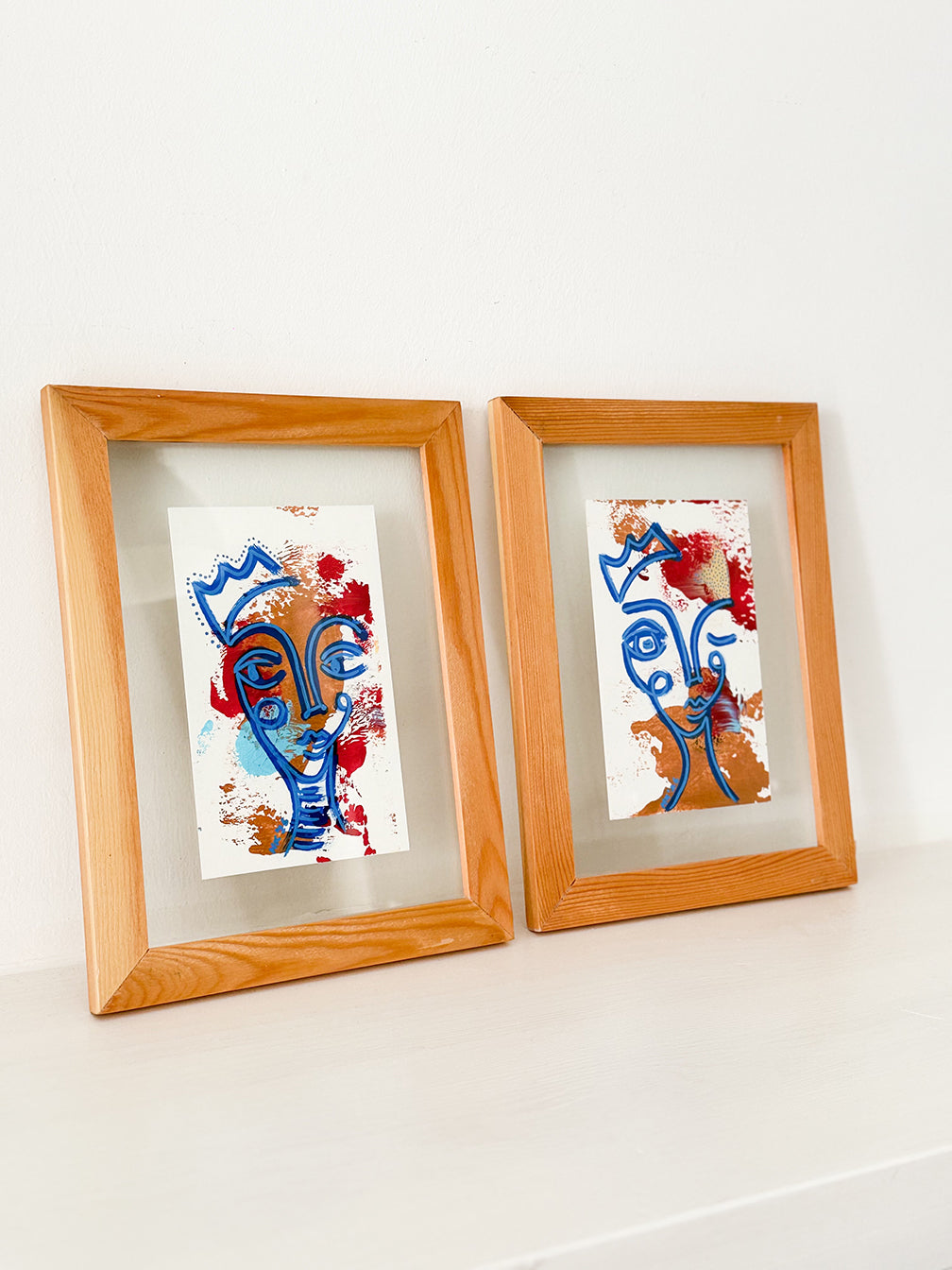 2li Ahşap Çerçeveli Resim | Orijinal İmzalı - 58