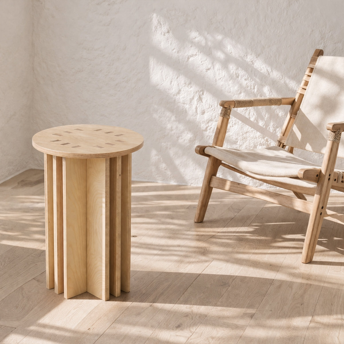Plus01 Small Naturel Sehpa