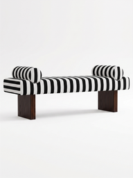 Milano Bench-Bank-Semya Home-Çizgili-NowShopFun