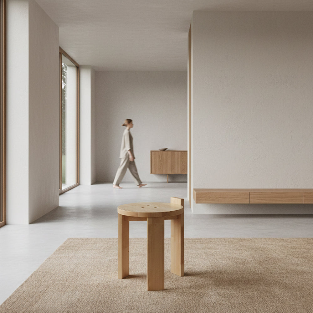 Ahşap Tabure Yek No. 3 Minimalist Tasarım