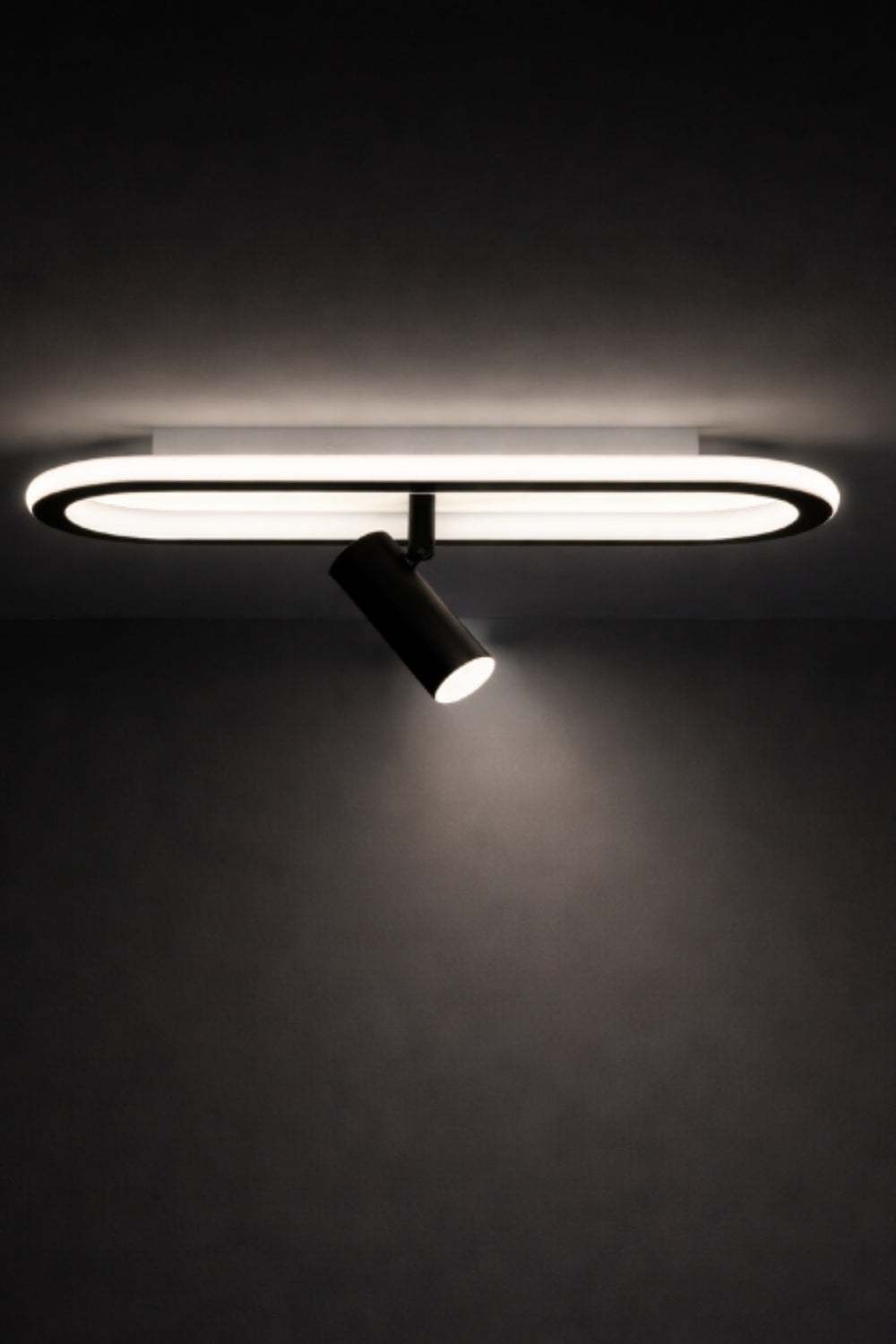 Led Avize Plafonyer Oval Spotlu 40*16cm