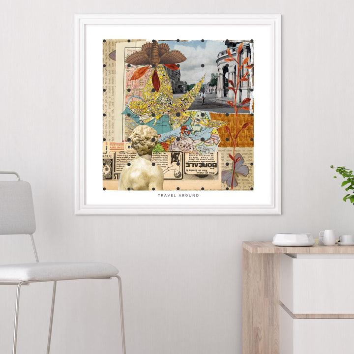 Travel Around Art Print Tasarım Poster