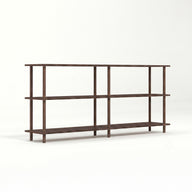 Masif Ahşap 3 Raflı Kitaplık-Kitaplık-Stöff Mobel-120 Cm-Naturel-NowShopFun