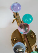 Bubble Lamp Soft Fırçalanmış Mat Gold Metal Opak Aplik
