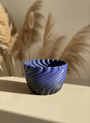 3d Baskı Spiral Dokulu Seramik Saksı