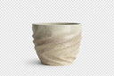 3d Seramik Baskı Spiral Dokulu Kase