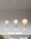 3'lü Balon Sarkıt Aydınlatma