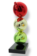 3’Lü Krom Balon Obje | Playful Icons Koleksiyonu-Heykel-And Iconic Art Store-NowShopFun